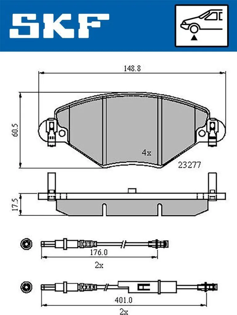 Stoppez les Sifflements : Plaquettes de Frein SKF VKBP80463E pour C5