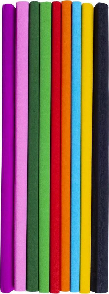 ASTRAPAP Krepp-Papier, 200 x 50cm, 10 Stück, bunt gemischt, 113021032