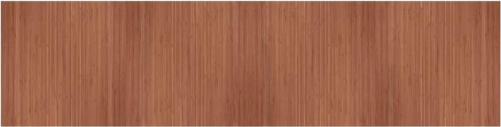 vidaXL Teppich Rechteckig Braun 100x400 cm Bambus