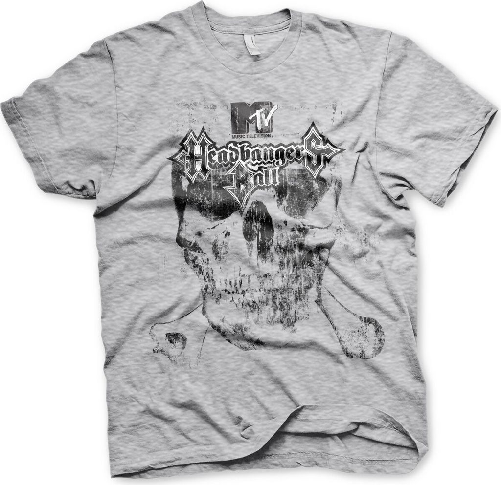 MTV - Headbangers Ball T-Shirt - X-Large - Heather-Grey