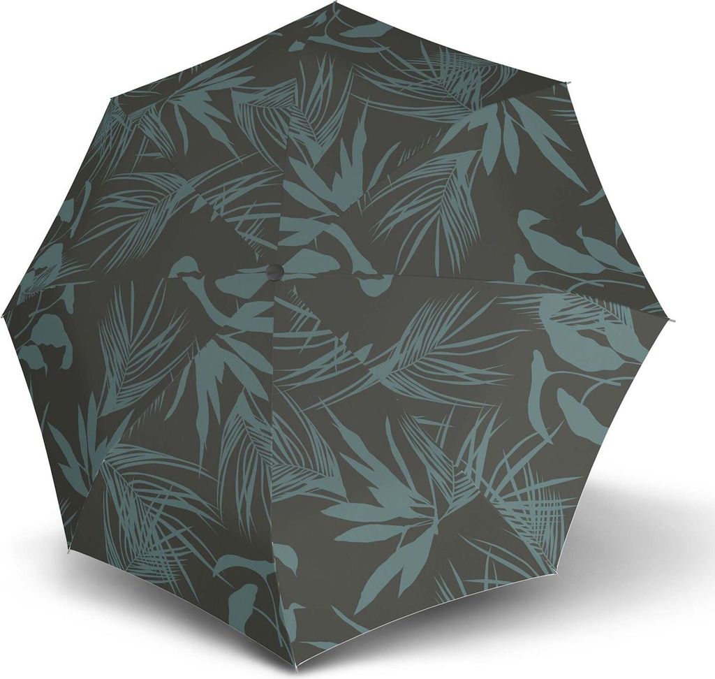 Knirps Taschenregenschirm Regenschirm T.200 Medium Duomatic With UV Protection Botany Oliv dunkelgrün