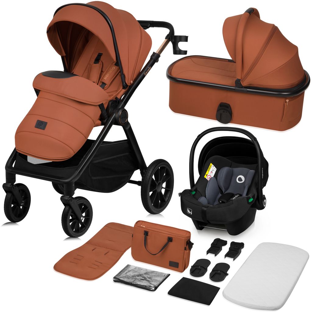 Lionelo Kombikinderwagen Layla 3in1 Babyschale, Babywanne Produktbild 