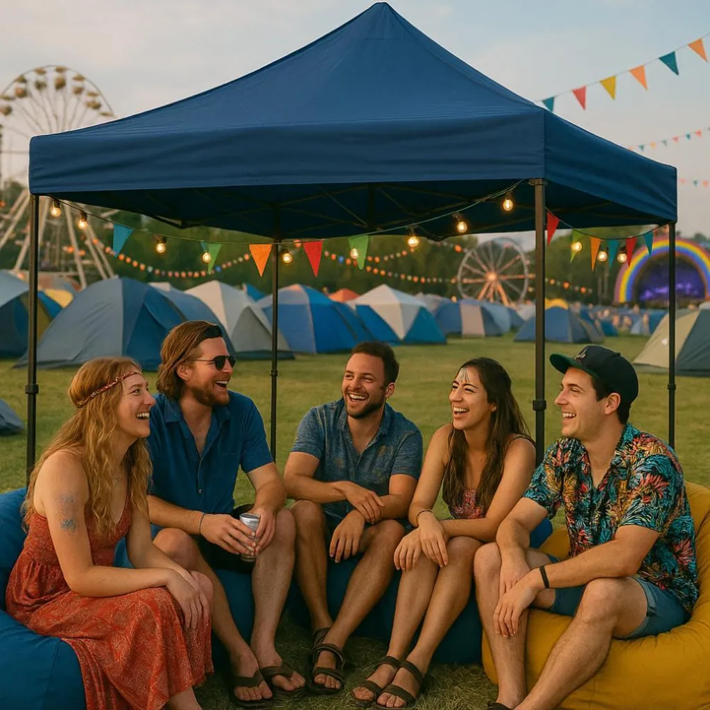 Tente de réception 3x3 m pour mariage et fête - Pavillon pro stable