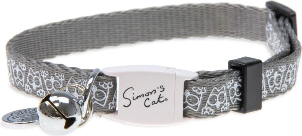 Simons Cat obojek pro kočky, 20-30 cm x 10 mm, barva:šedá Obrázek produktu 