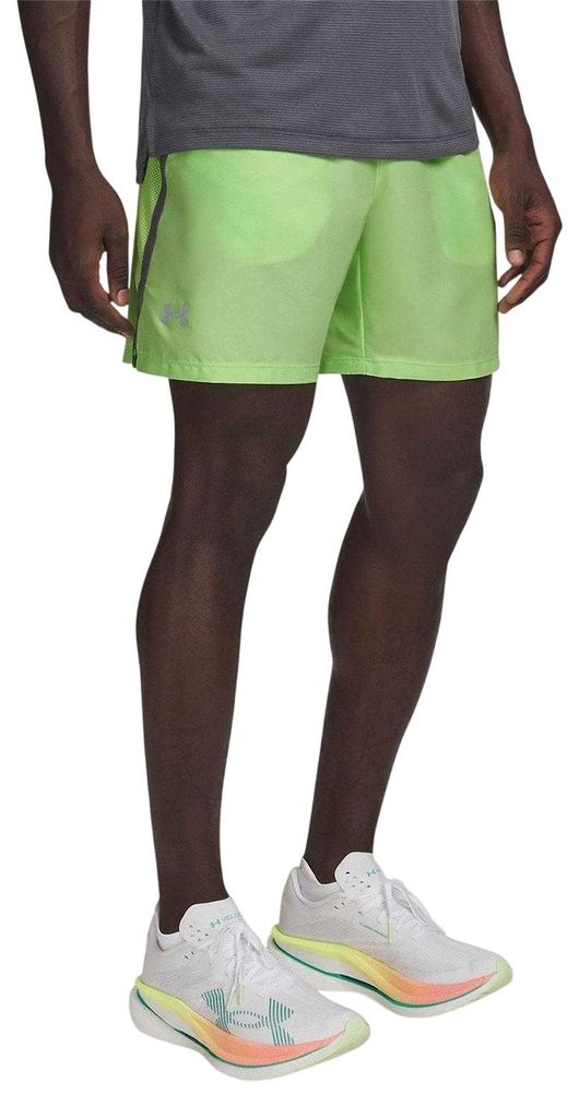 Under Armour - "Performance" Laufshorts für Herren GT16110 (L Regulär) (Limone/Reflektierend)