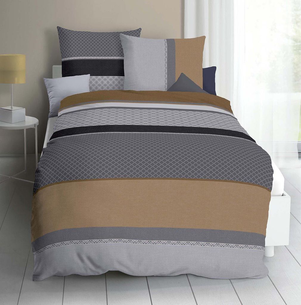 Kaeppel Mako-Satin Bettwäsche Imperial gold 135x200 cm + 80x80 cm