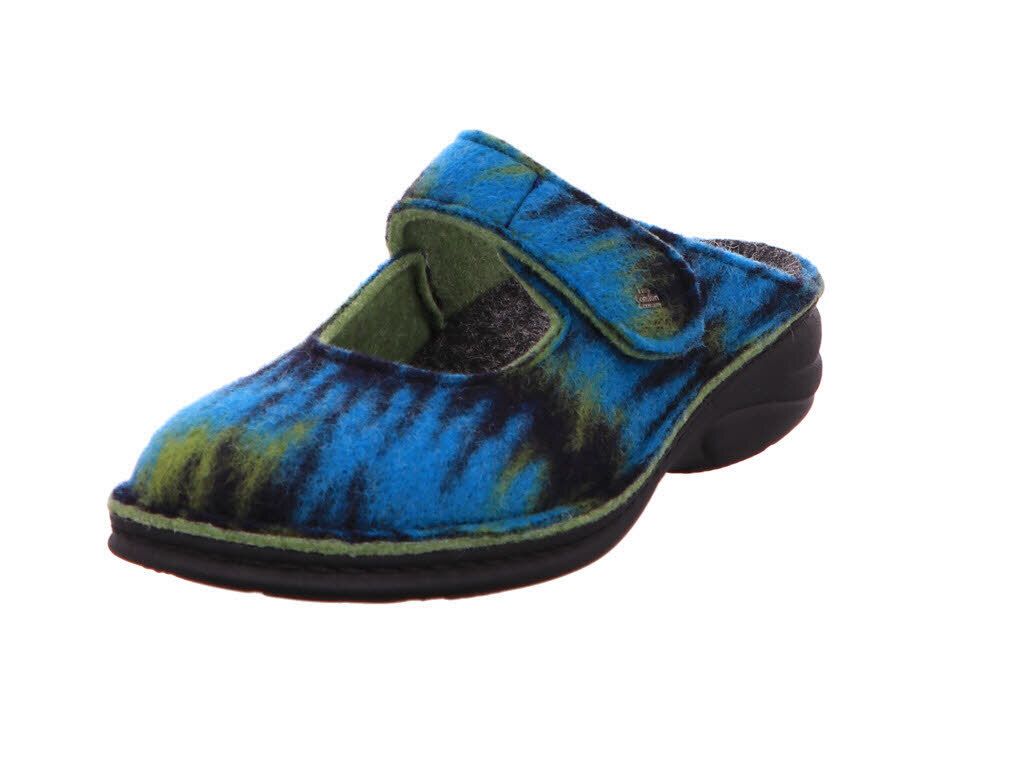 Finn Comfort Glarus Damen Hausschuhe Aqua Filz Wechselfußbett NEU - Haus - hüttenschuhe Damen Hausschuhe, Grün