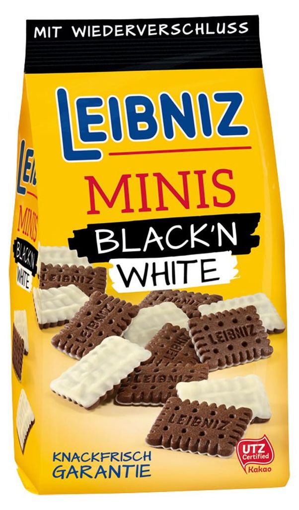 Leibniz Minis Black n White máslové sušenky s bílou Obrázek produktu 