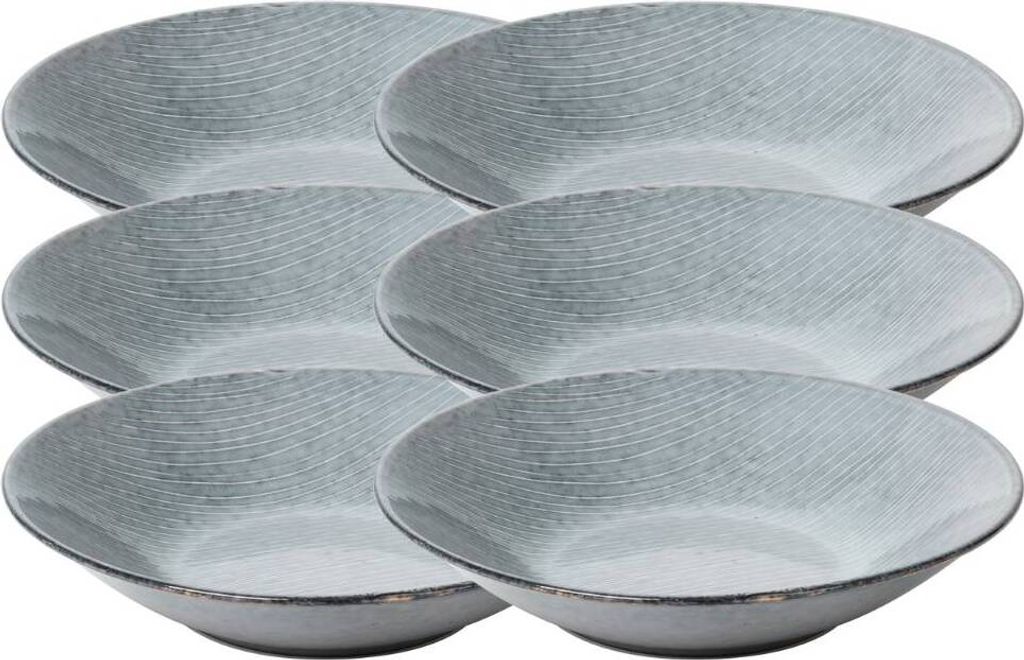 Broste Copenhagen NORDIC SEA Teller tief 22,5 cm Set6