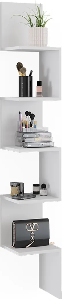 Étagère d'angle Vicco Paolo : Solution Gain de Place Blanc 28x175,4 cm