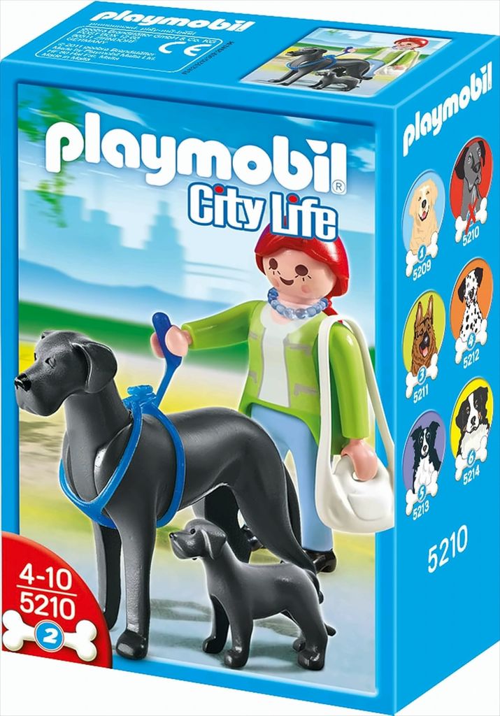 PLAYMOBIL Sammelhunde - Deutsche Dogge mit Welpe, Lernspielzeug, 10 x 5 x 15 cm, (5210) PLAYMOBIL