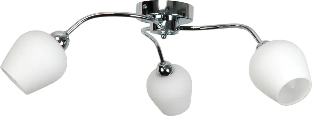 Plafonnier design pour chambre et séjour GLEN 7-292 en chrome argent