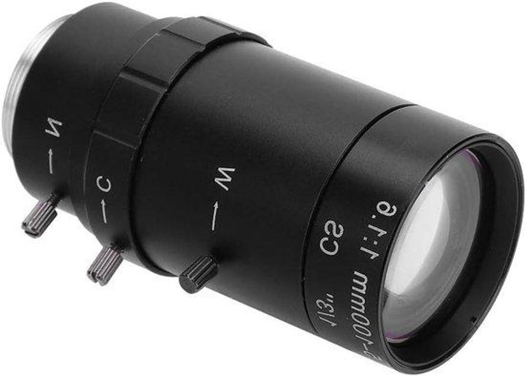 Manuelle 100mm Aluminium HD-Objektiv für Überwachungskameras
