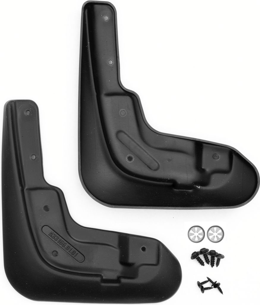 FROSCH Passgenaue Gummi Schmutzf?nger Spritzschutz Kotfl?gel Vorne kompatible mit TOYOTA Corolla Verso, 2007-2009, Minivan, 2 Teileg mit Befestigung