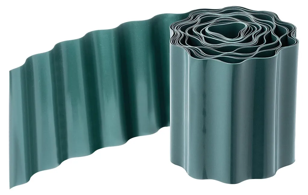 Bordure de jardin ondulée 9m x 15cm flexible pour parterres et gazon