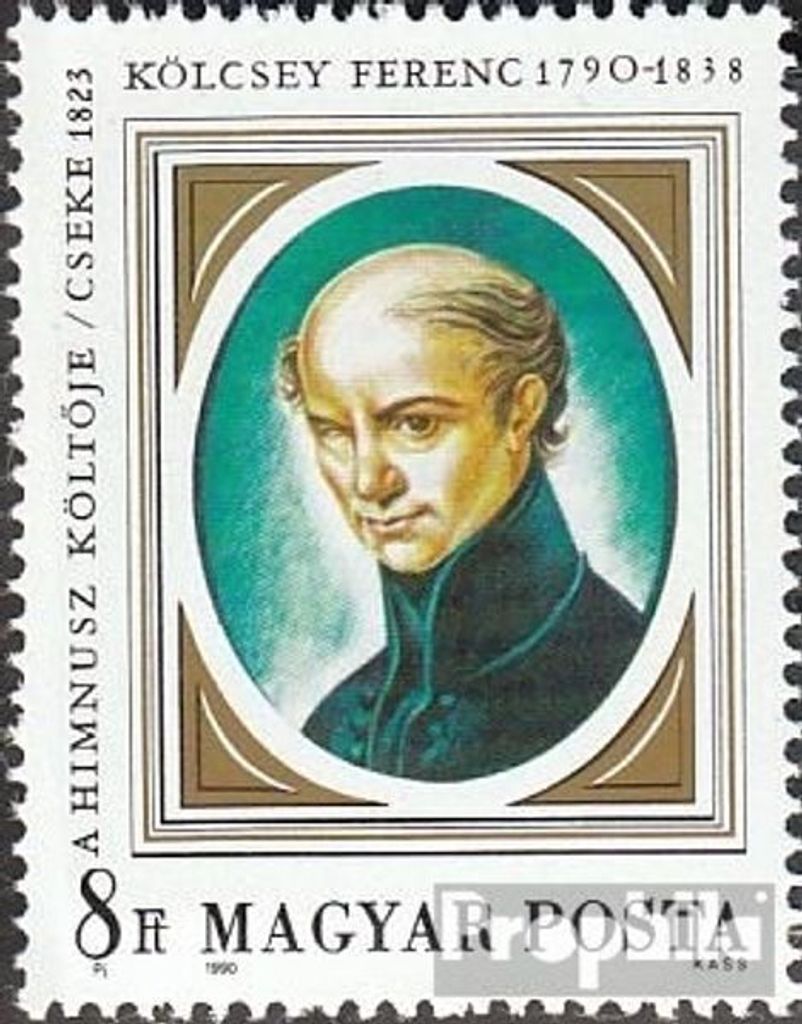 Briefmarken Ungarn 1990 Mi 4098A (kompl.Ausg.) postfrisch Ferenc Kölcsey