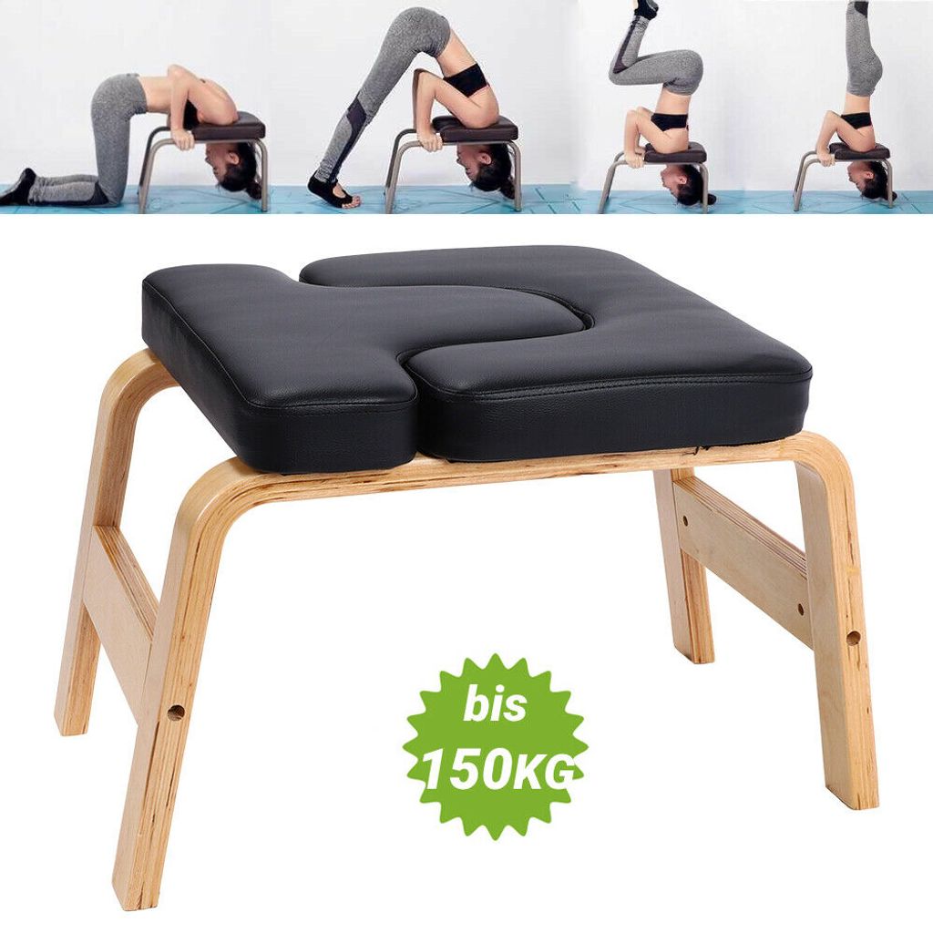 Yogahocker Kopfstand Yoga Stuhl Kopfstandstuhl Trainingsbank bis150kg Zuhause DE