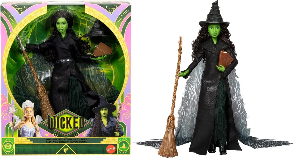 Poupée Elphaba Wicked officielle Universal pour une collection Vraie