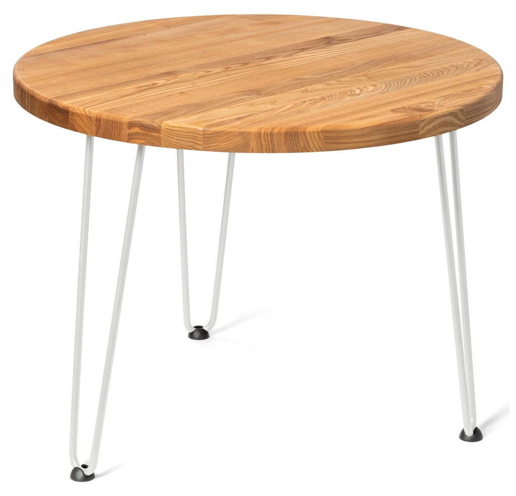 LAMO Manufaktur Couchtisch rund aus Holz 60 cm | Beistelltisch couch | Nachttisch Holz, Wohnzimmertisch klein, Kaffeetisch | Stärke: 28 mm, Farbe:...