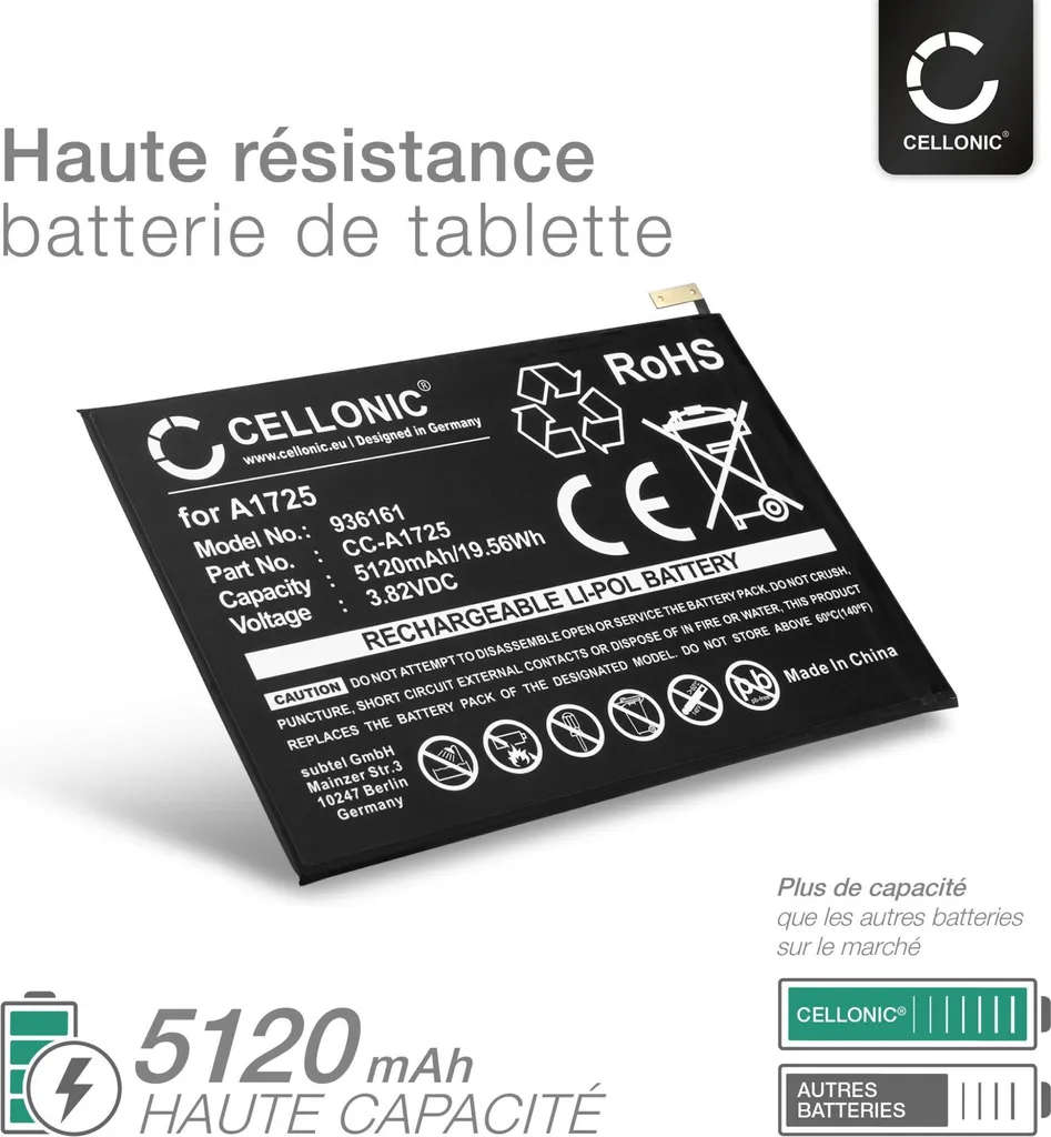 Batterie Haute Capacité 5120mAh pour iPad mini 5 - Performance Durable
