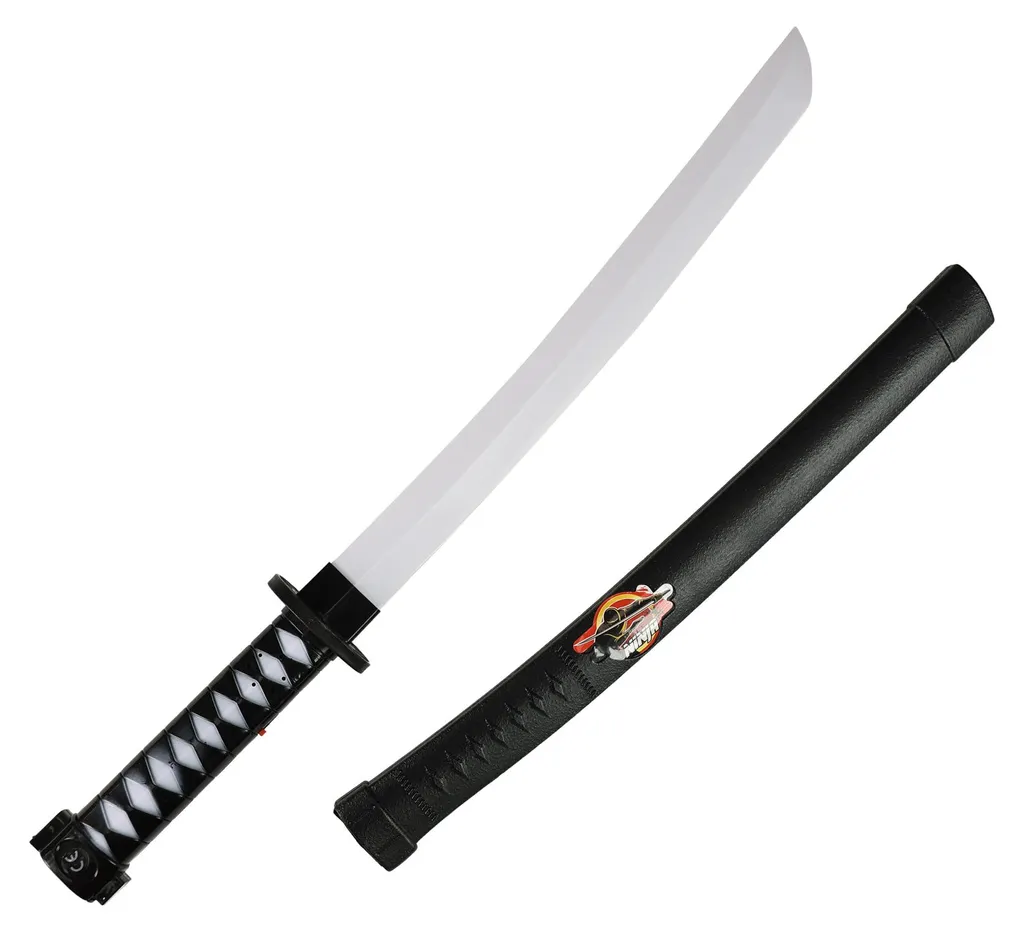 Jouet sabre de ninja interactif avec effets LED et sons de combat