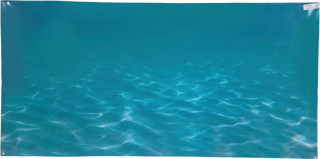 Aquarium-Hintergrundfolie, Selbstklebend, PVC, 3D Meer Design, 122x50cm, Deko, Blau