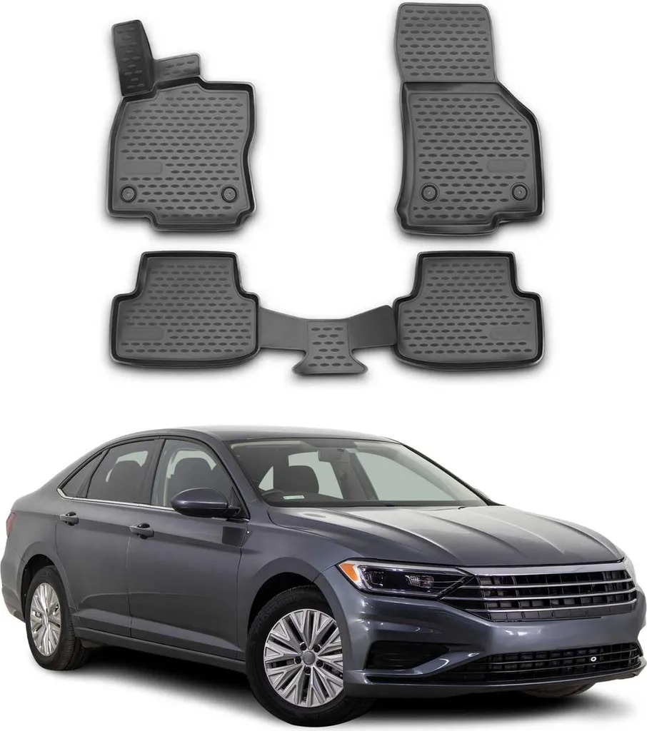 Tappetini Auto In TPE Per Volkswagen Jetta 2019-2024, Set Completo Antiscivolo Impermeabile, Facili Da Pulire