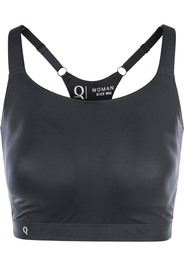 Q by Endurance Sport-BH Angelia mit elastischem Unterband 1001 Black 100 G