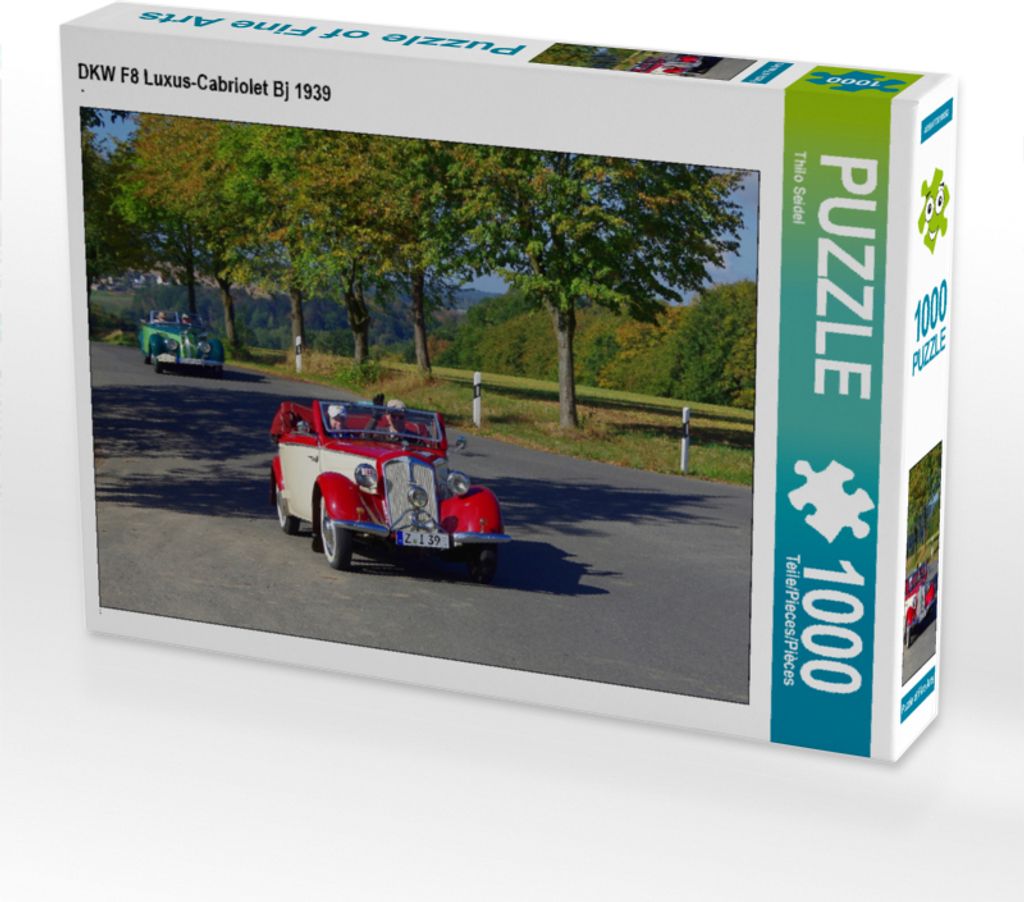CALVENDO Puzzle DKW F8 Luxus-Cabriolet Bj 1939 | 1000 Teile Lege-Größe 64x48cm Foto-Puzzle für glückliche Stunden