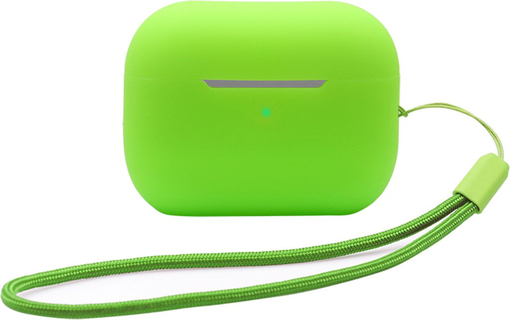 Ohrhörer-Schutzhülsenschuhhülsen-Schock-Sicht Anti-Drogen-Weiche Silikon Wireless Earphone Protector mit Lanyard für AirPods Pro 2 2022-Grün