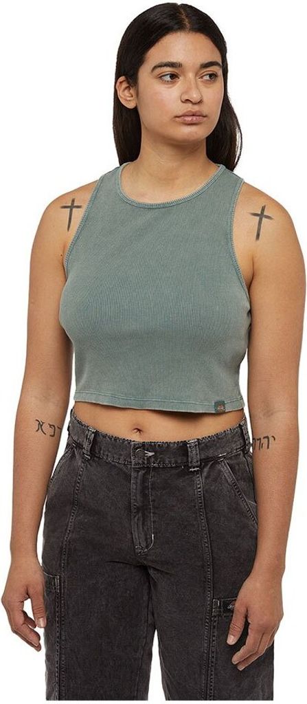Dickies Newington ärmelloses T-shirt Grau 2XS Frau Grau 2XS
