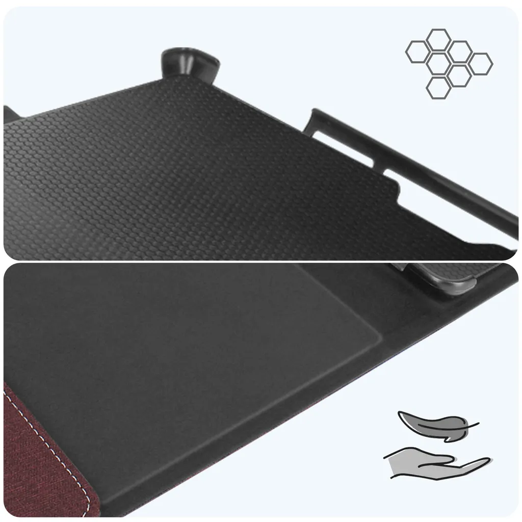 Support de protection bordeaux Surface Pro 9 pour le travail mobile