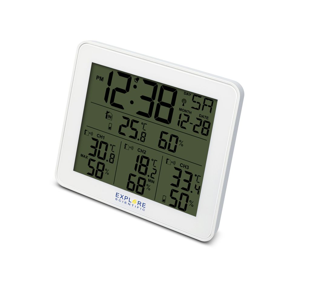 Explore Scientific WSH4003 Biela meteostanica Teplomer Obrázok produktu 
