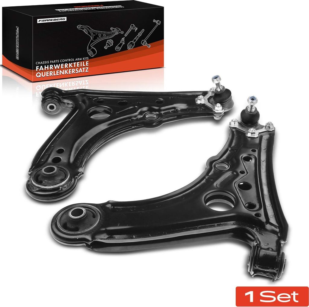 Frankberg 1x Querlenker Satz Vorderachse für VW Lupo Seat Arosa 6H1 6E1 6X1 Polo 6N2 1.0L 1.4L 1.7L 1.6L 1.9L 1997-2005