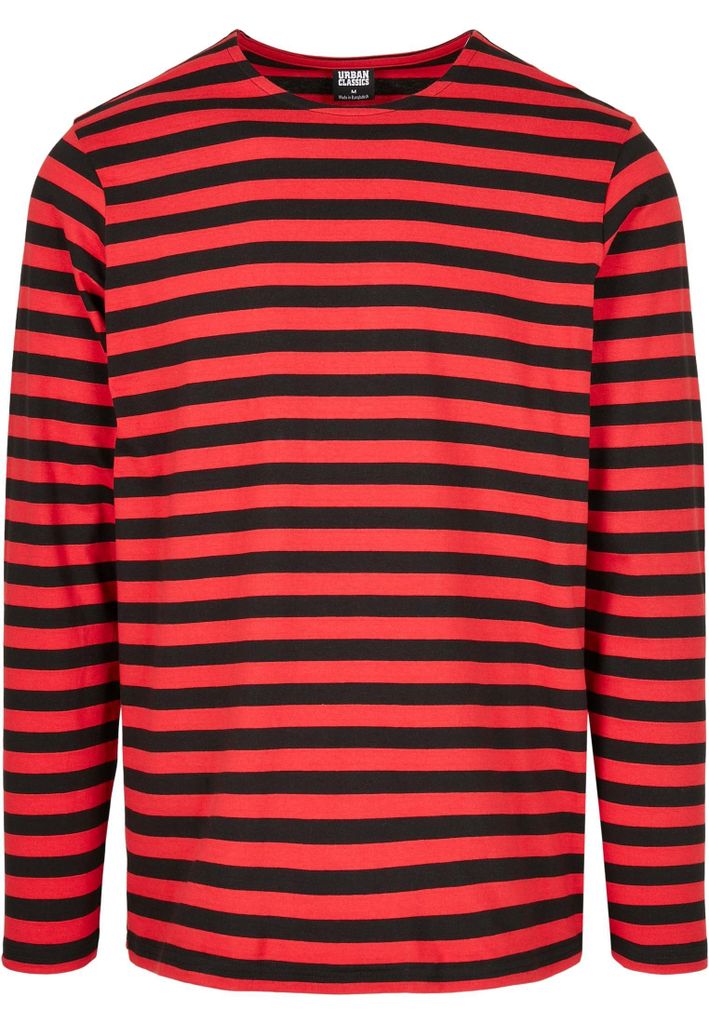 Urban Classics Herren Regular Stripe LS – Langarm T-Shirt Produktbild 