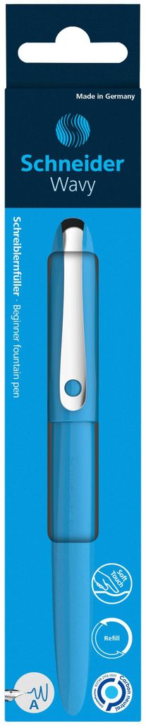 Schneider Füller Wavy A blau Karton-Etui 1 Stück Produktbild 3