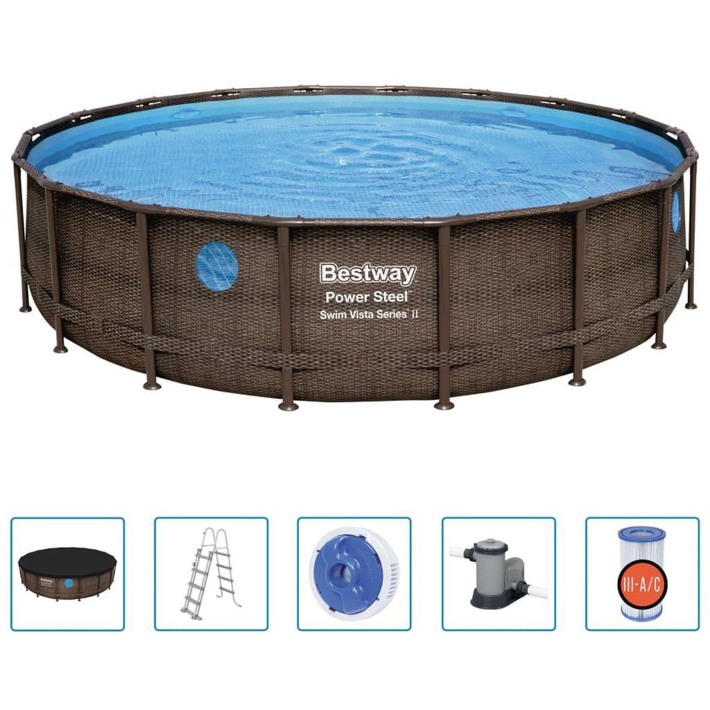 Power Steel Swimmingpool Set 549x122 cm