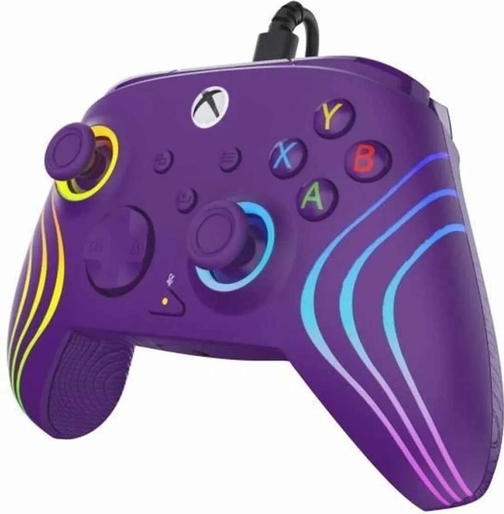 Controller Xbox Afterglow Wave - Design Trasparente e Luci RGB Dinamiche - 3