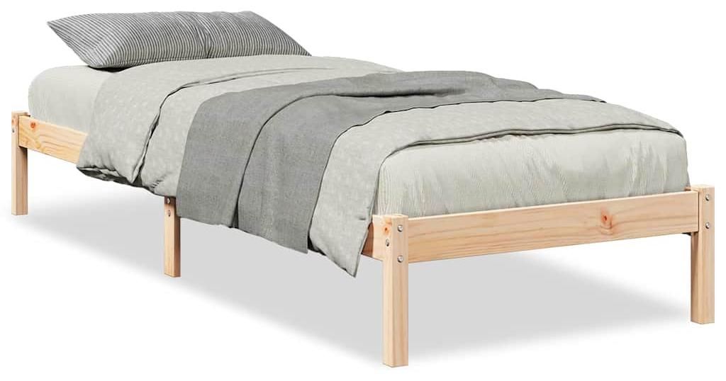 vidaXL Massivholzbett Extra Lang ohne Matratze 100x220 cm Produktbild 