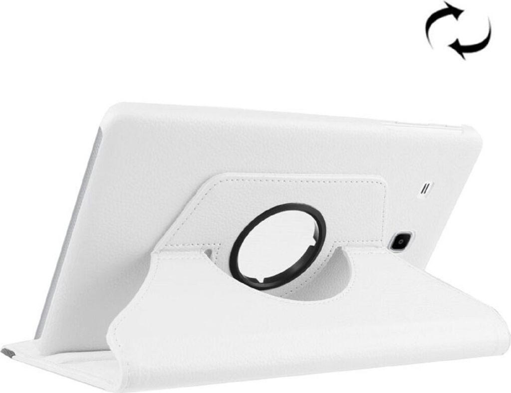 Tablet Tasche für Samsung Galaxy Tab E 9.6 Leder Schutz Hülle 360 ° Case Weiß