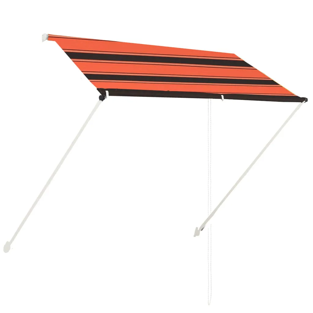 Tenda da Sole Retrattile 200x150 cm | Ombreggiamento Balcone Arancio