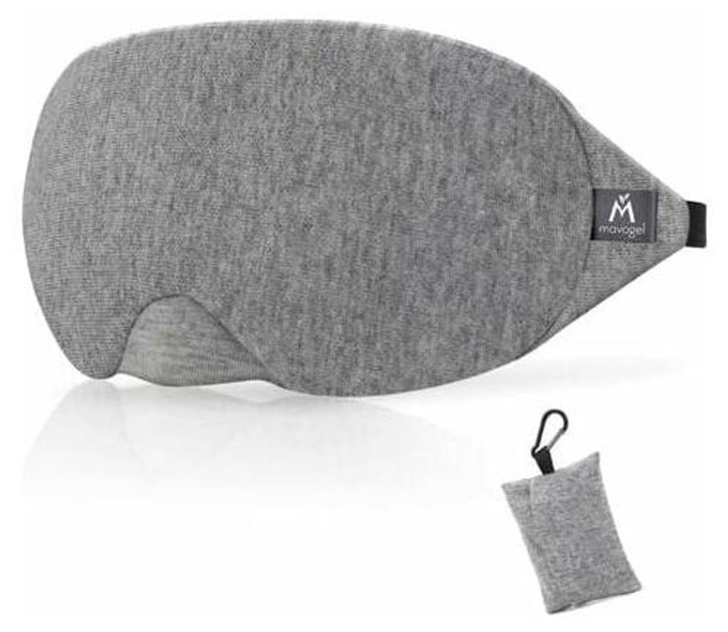 Mavogel Baumwoll-Schlafmaske – Aktualisiertes Design, lichtundurchlässige Schlafmaske, weiche und bequeme Nachtmaske für Damen und Herren, Schu...