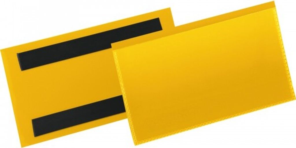 DURABLE Etikettentasche, magnetisch, gelb/transparent, 150x67mm, 50/VE