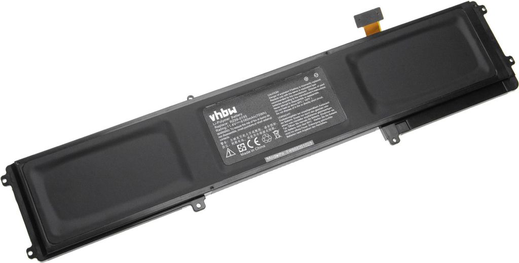 vhbw Akku kompatibel mit Razer Blade 2016, 2016 14, 14, 15 2016, 2016 14 INCH V2, 2016 14 INCH, 14INCH 2017 Notebook (6160 mAh, 11,4 V, Li-Ion)