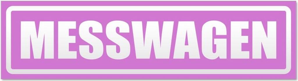 Kiwistar - Autoaufkleber - Flieder - 30 x 8 cm - Messwagen invertiert - Hinweis Aufkleber Sticker für Auto, Kfz, Fahrrad, PKW, LKW