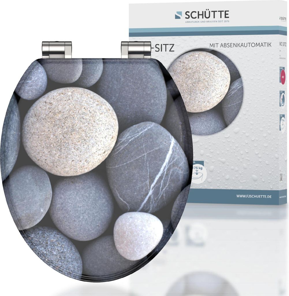 SCHÜTTE Abattant de WC en MDF GREY STONES, abattant de WC Image du produit 