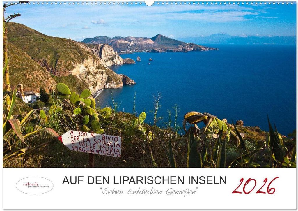 Auf den Liparischen Inseln (Wandkalender 2026 DIN A2 quer), CALVENDO Monatskalender