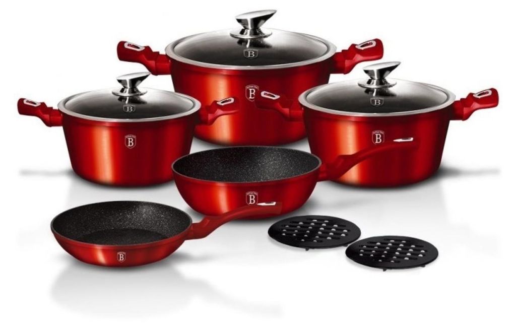 Berlinger Haus Granit Topfset Bh-1222 Rot Metallic Line 10 Produktbild 