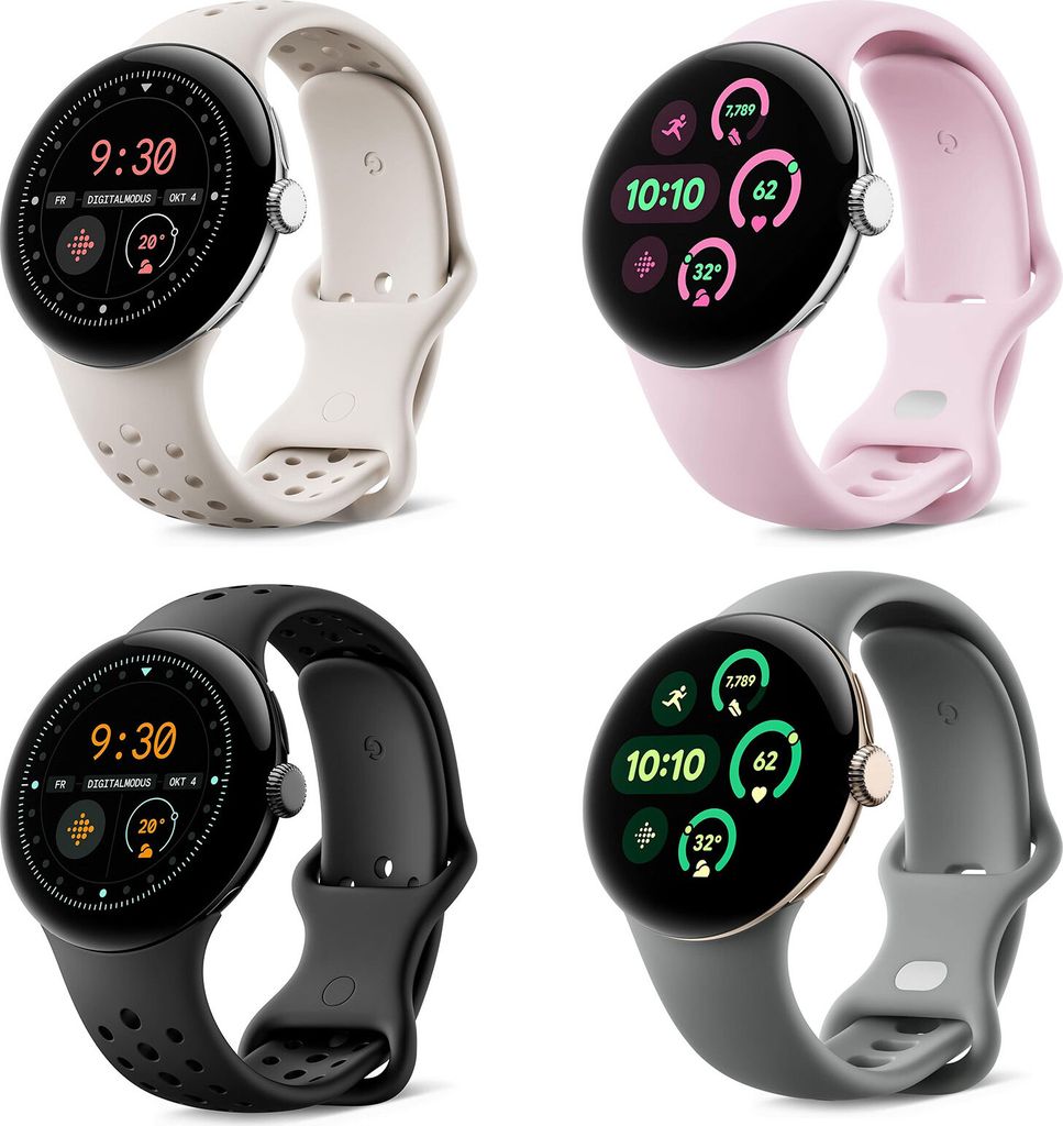 Google Pixel Watch 3 41mm LTE Silver Porcelain (GA05282-DE)
