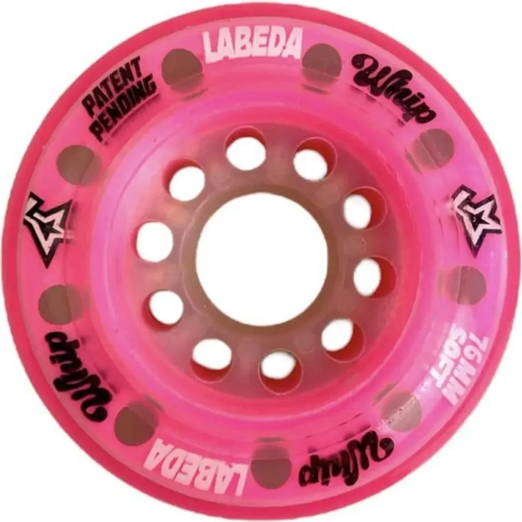 Roulettes Labeda Whip X-soft 80mm Rosa - Lot de 1 unité pour roller